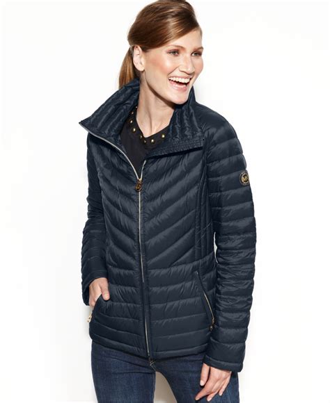 michael kors packable down jacket blue